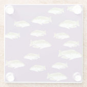 Fische auf lila glasuntersetzer (Rückseite)
