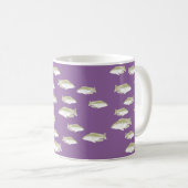 Fische auf lila kaffeetasse (VorderseiteRechts)