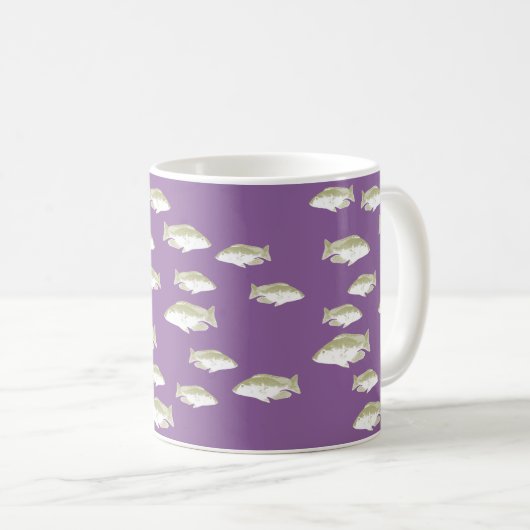 Fische auf lila kaffeetasse (VorderseiteRechts)