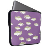 Fische auf lila laptopschutzhülle (Vorne Rechts)