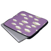 Fische auf lila laptopschutzhülle (Vorne Knopf)