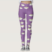 Fische auf lila leggings (Vorderseite)