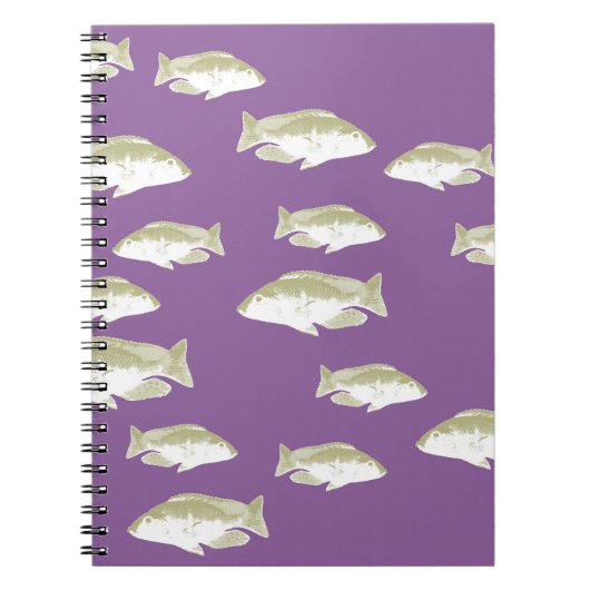Fische auf lila notizblock (Vorderseite)
