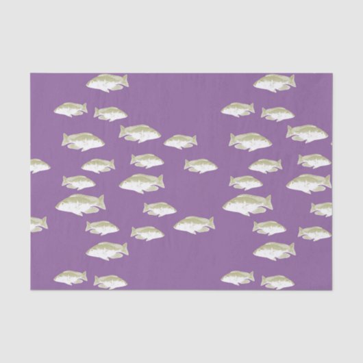 Fische auf lila seidenpapier (Vorderseite)