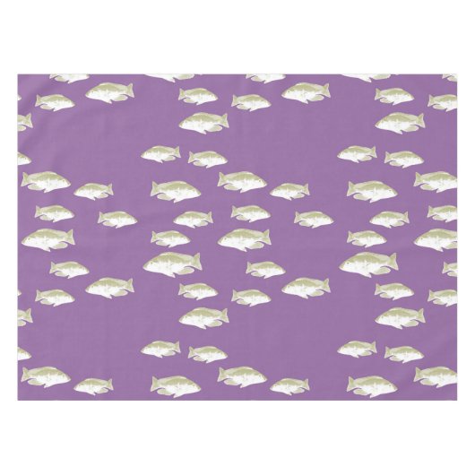 Fische auf lila tischdecke (Vorderseite (Horizontal))