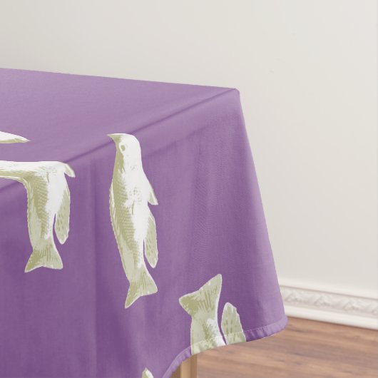 Fische auf lila tischdecke (Beispiel)