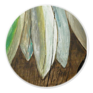 Fische auf Treibholz Keramikknauf