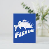 Fische auf Walkeye Postkarte (Stehend Vorderseite)