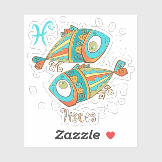 Fische Aufkleber (Blatt)