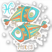 Fische Aufkleber (Vorderseite)