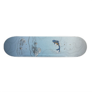 Fische aus Wasser heraus Skateboard