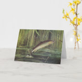 Fische - Bachforelle - Salmo trutta Karte (Gelbe Blume)