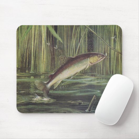 Fische - Bachforelle - Salmo trutta Mousepad (Mit Mouse)