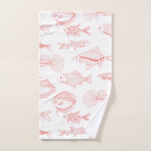 Fische Badhandtuch Set (Handtuch)