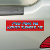 Fische befürchten mich… Autoaufkleber (Auf Auto)