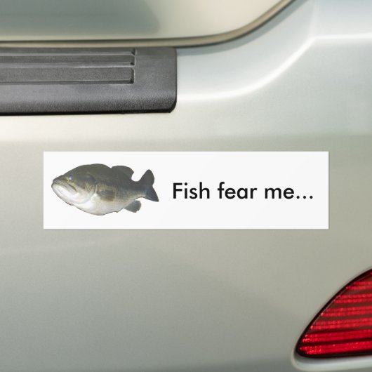 Fische befürchten mich… autoaufkleber (Auf Auto)