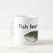 Fische befürchten mich… kaffeetasse (Vorderseite Links)