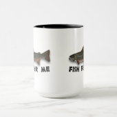 Fische befürchten mich lustiger Fischen-Sport Tasse (Zentrum)
