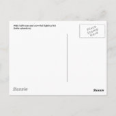 Fische bekämpfen postkarte (Rückseite)