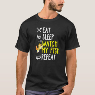 Fische beobachtende Fische Aquarium Aquaristiker T-Shirt
