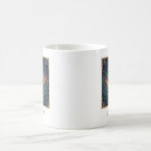 Fische Blau Himmelssternzeichen Kaffeetasse (Mittel)