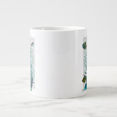 Fische, blaue Muscheln und Korallen Jumbo-Tasse (Vorderseite)