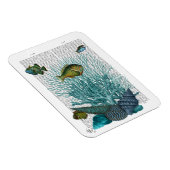Fische, blaue Muscheln und Korallen Magnet (Rechte Seite)