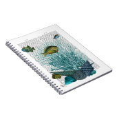 Fische, blaue Muscheln und Korallen Notizblock (Rechte Seite)