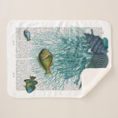 Fische, blaue Muscheln und Korallen Sherpadecke (Vorderseite (Horizontal))