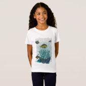 Fische, blaue Muscheln und Korallen T-Shirt (Vorne ganz)