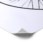 Fische brauchen ein Fahrrad Poster (Ecke)