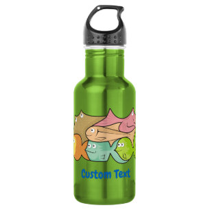 Fische Cartoon Wasserflasche