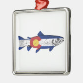 Fische Colorado Silbernes Ornament (Links)