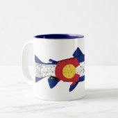 Fische Colorado Zweifarbige Tasse (Vorderseite Links)