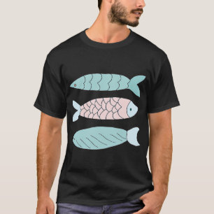 Fische Comic-Stil T-Shirt
