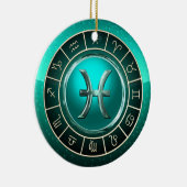 Fische - das Fisch-astrologische Zeichen Keramik Ornament (Rechts)
