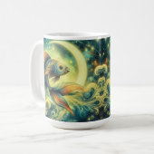 Fische: Das kosmische Schwimmen Kaffeetasse (Vorderseite Links)