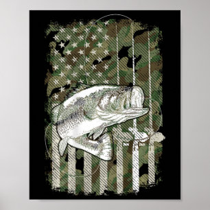 Fische der amerikanischen Camouflage B (auf KG) fü Poster