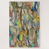 Fische des Atlantiks und des Golfs von Mexiko Puzz Puzzle (Vertikal)