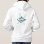 Fische Die astrologische Reißjacke Hoodie (Rückseite)
