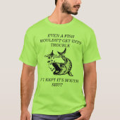 FISCHE, DIE AUS PROBLEM-T-SHIRT HERAUS BLEIBE T-Shirt (Vorderseite)