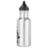 Fische, die ein Fahrrad fahren Motivierend Edelstahlflasche (Rechts)