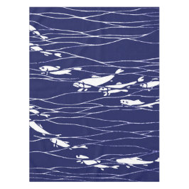 Fische, die Underwater Blau schwimmen Tischdecke