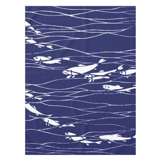 Fische, die Underwater Blau schwimmen Tischdecke (Vorderseite)