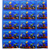 Fische Duschvorhang (Vorderseite)
