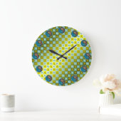 Fische & Erdaffe Große Wanduhr (Zuhause)