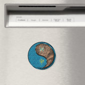 Fische & Erdaffe Magnet (In Situ (Geschirrspüler))