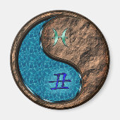Fische & Erde Ochse Magnet (Vorne)