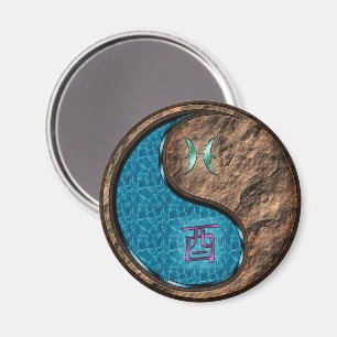 Fische & Erdhahn Magnet