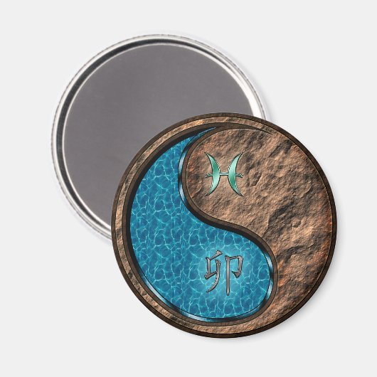 Fische & Erdhase Magnet (Vorderseite/Rückseite)